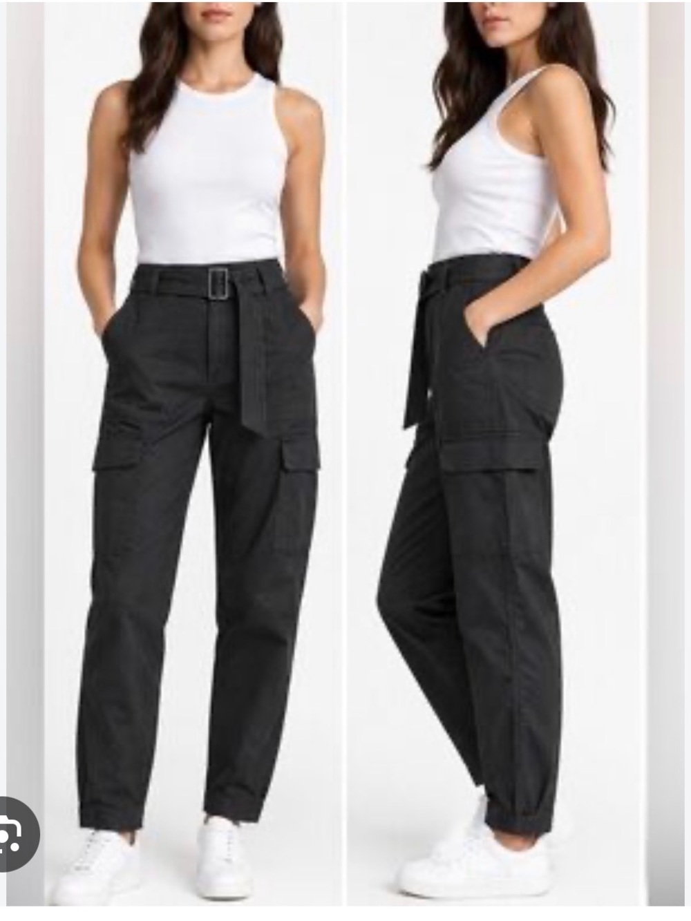 Banana Republic Black Cargo Pants with Belt